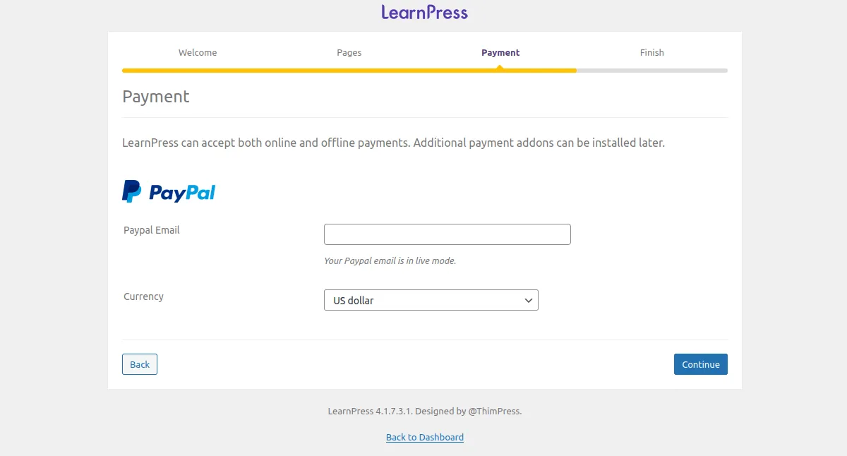 learnpress-paypal-payment-configuration