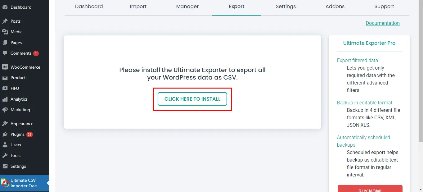 install export plugin 6