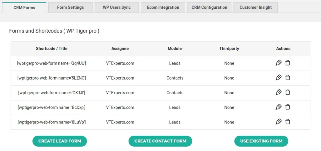 Leads Builder CRM Forms