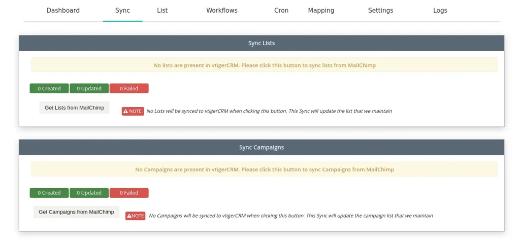get list campaigns from mailchimp