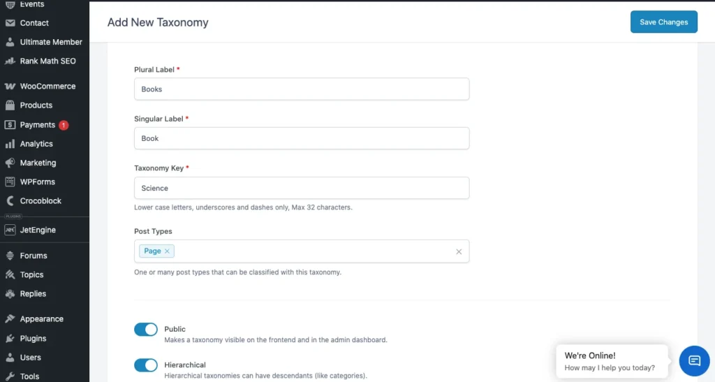 ACF-taxonomy-Add-new-taxonomy