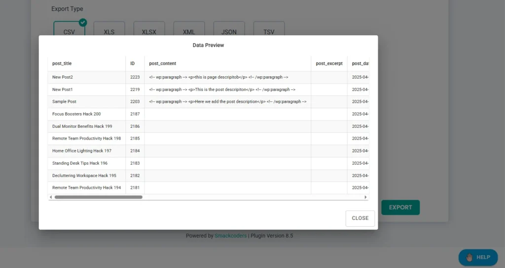 data-preview-before-export-in-ultimate-csv-importer