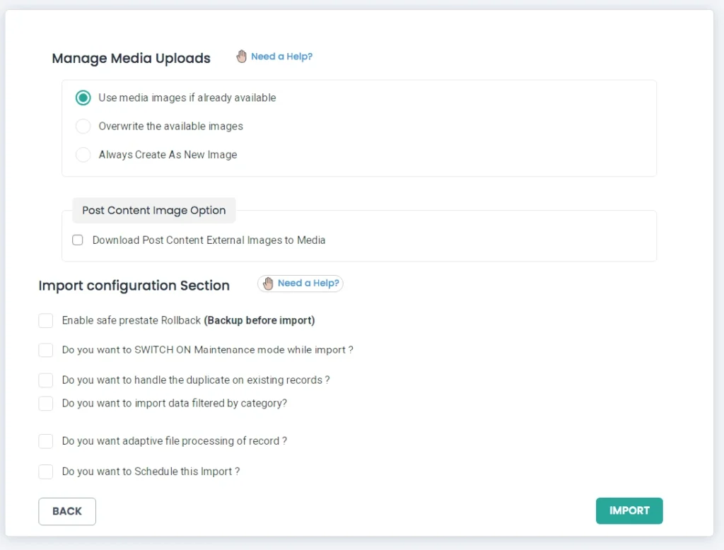 import-configuration-page