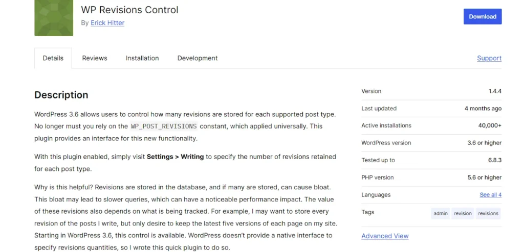 wp-revisions-control-plugin
