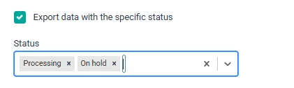 Specific-status-filter