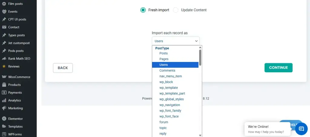 select-users-post-type-to-import