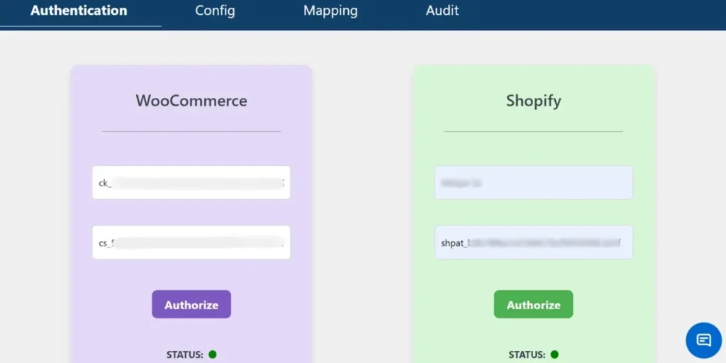 WooCommerce-Shopify-authentication-API-authorization-dashboard