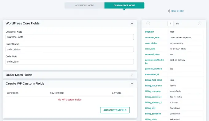 WordPress-CSV-import-drag-and-drop-order-field-mapping-screen