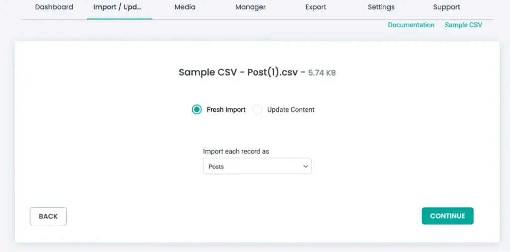 WordPress-CSV-import-post-file-selection-screen