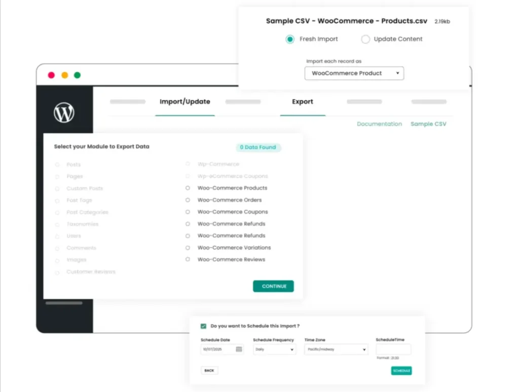 WordPress-WooCommerce-products-CSV-import-export-schedule-screen