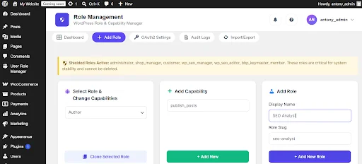 create-custom-wordpress-user-role