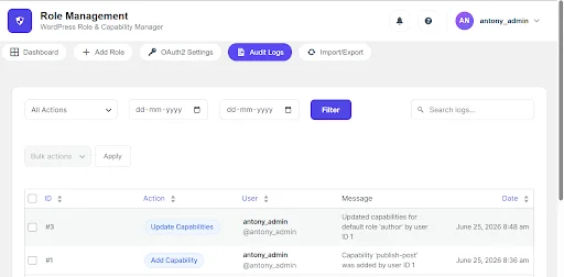 wordpress-user-role-audit-logs