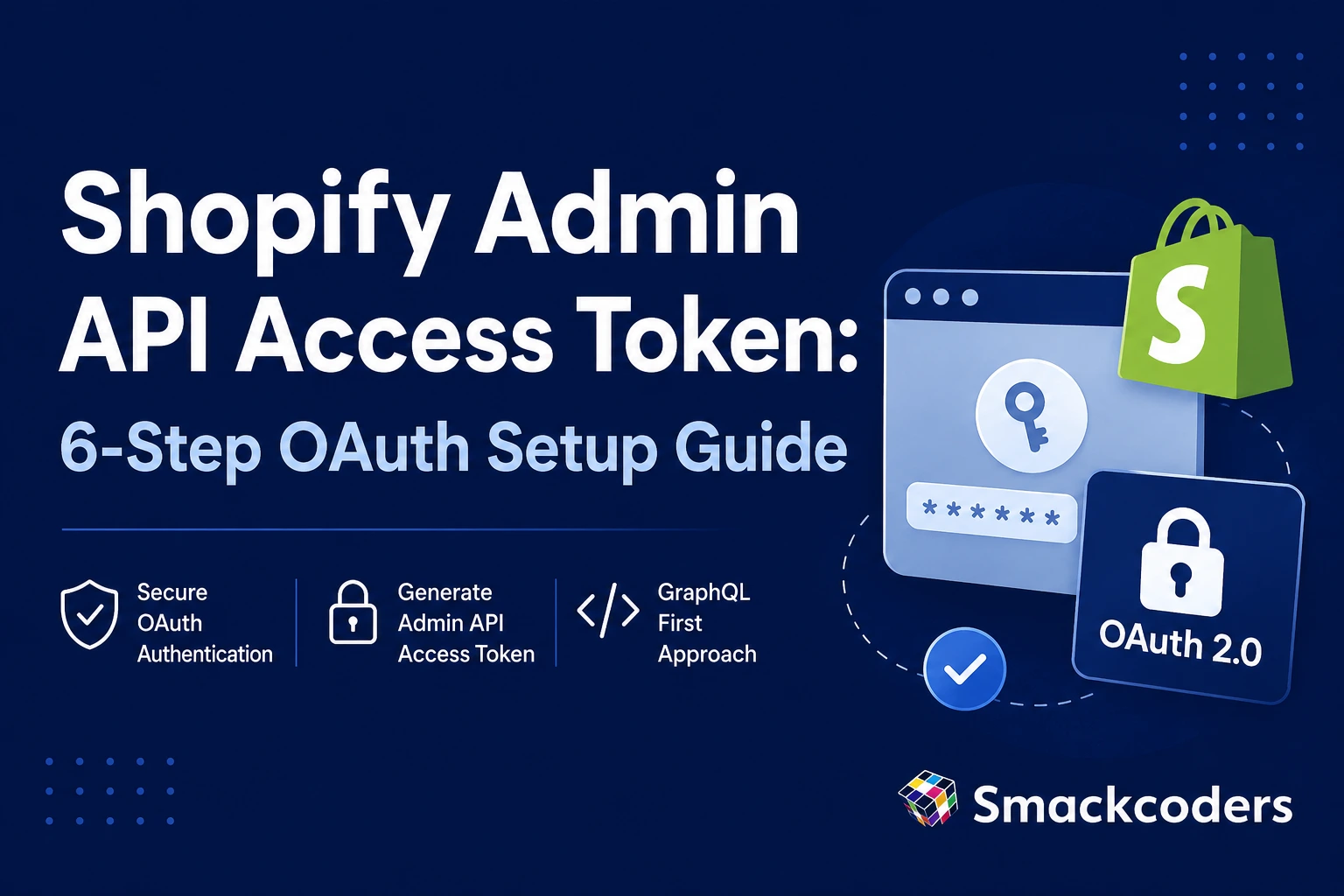 Shopify Admin API access token OAuth 2.0 setup guide with authentication and GraphQL API