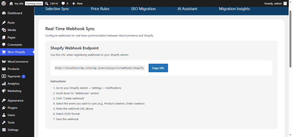Real-time-sync-via-webhooks